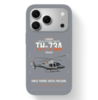 Thumbnail for Leonardo TH-73A Thrasher design on gray magsafe iphone case, for iPhone 17 Pro