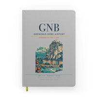 Thumbnail for Grenoble-Isère Airport (GNB) design on light gray notebook
