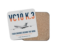 Thumbnail for Vickers VC10 K.3 design on light gray 1 piece coaster