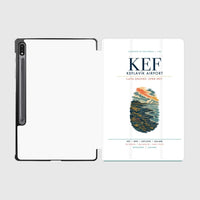 Thumbnail for Keflavík Airport (KEF) design on white samsung tablet tablet case