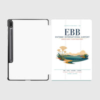 Thumbnail for Entebbe International Airport (EBB) design on white samsung tablet tablet case
