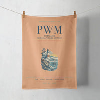 Thumbnail for Portland International Jetport (PWM) design on orange towel