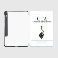 Thumbnail for Catania-Fontanarossa Airport (CTA) design on white samsung tablet tablet case
