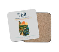 Thumbnail for Terceira Lajes Airport (TER) design on light gray 1 piece coaster