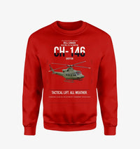 Thumbnail for Bell Canada CH-146 Griffon design on red sweatshirt