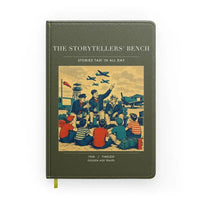 Thumbnail for VINTAGE G4430 - The Storytellers' Bench - Designed Notebooks design on greenarmy