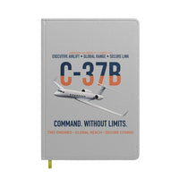 Thumbnail for C-37B Global Command Link design on light gray notebook