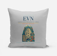 Thumbnail for Zvartnots International Airport (EVN) design on light gray pillow