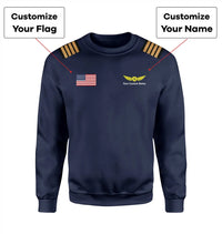 Thumbnail for Customisable Pilot Epaulettes 3D Sweatshirt - view 6