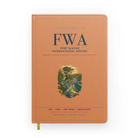 Thumbnail for Fort Wayne International Airport (FWA) design on orange notebook