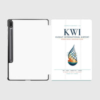Thumbnail for Kuwait International Airport (KWI) design on white samsung tablet tablet case