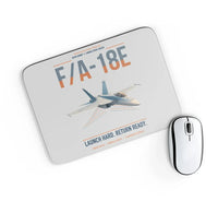 Thumbnail for F-A-18E Super Hornet design on light gray rectangle mouse pad