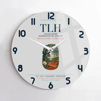 Thumbnail for Tallahassee International Airport (TLH) design on light gray no frame wall clock