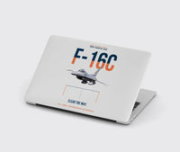 Thumbnail for F-16C Block 50 Clear The Way design on light gray MacBook case