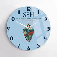 Thumbnail for Sharm El Sheikh International Airport (SSH) design on light blue no frame wall clock