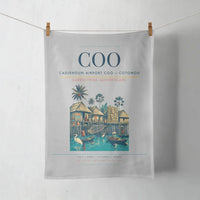 Thumbnail for Cadjehoun Airport (COO) design on light gray towel