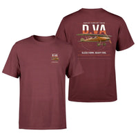 Thumbnail for Albatros D.Va design on dark red t-shirt, double-side print