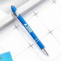 Thumbnail for Airbus A350 Flat Text touch pen - blue
