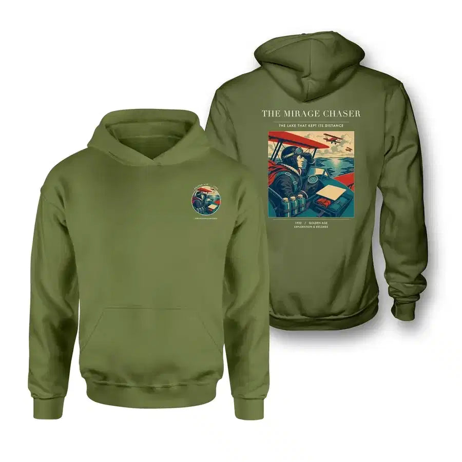 VINTAGE G4337 - The Mirage Chaser - Double-Side Hoodie design on greenarmy double side