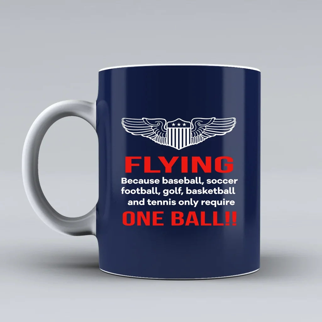 Customisable Flying One Ball Mug - view 6