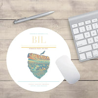 Thumbnail for Billings Logan International Airport BIL Mouse-Pad Round - White