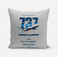 Thumbnail for Boeing 737-800 NG design on light gray pillow