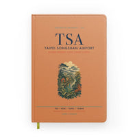 Thumbnail for Taipei Songshan Airport (TSA) design on orange notebook