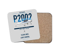Thumbnail for Tecnam P2002 Sierra MkII design on light gray 1 piece coaster