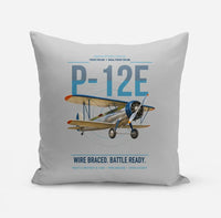 Thumbnail for Boeing P-12E design on light gray pillow