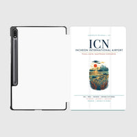 Thumbnail for Incheon International Airport (ICN) design on white samsung tablet tablet case