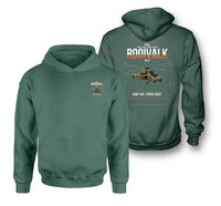 Thumbnail for Denel Rooivalk Mk 1F design on green double-side hoodie, double-side print