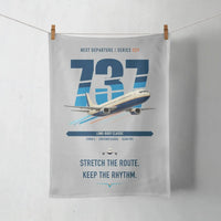 Thumbnail for Boeing 737-400 Classic design on light gray towel