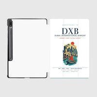 Thumbnail for Dubai International Airport (DXB) design on white samsung tablet tablet case