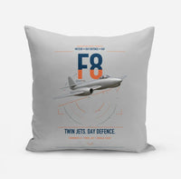 Thumbnail for Gloster Meteor F8 design on light gray pillow