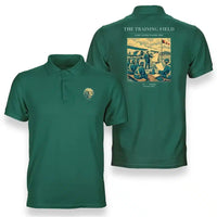 Thumbnail for VINTAGE G4009 - The Training Field - Double-Side Polo T-Shirt design on green