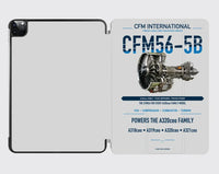 Thumbnail for CFM56-5B design on light gray ipad tablet case