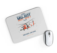 Thumbnail for Sikorsky MH-60T Jayhawk design on light gray rectangle mouse pad