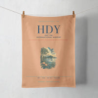 Thumbnail for Hat Yai International Airport (HDY) design on orange towel