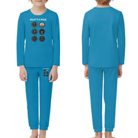 Thumbnail for Pilot's 6 Pack children pajamas - Light Blue