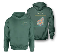 Thumbnail for Montgomery Regional Airport (MGM) design on green double-side hoodie