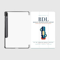 Thumbnail for Bradley International Airport (BDL) design on white samsung tablet tablet case