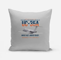 Thumbnail for UC-35A Citation Ultra Rapid Utility Airlift design on light gray pillow