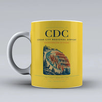 Thumbnail for Cedar City Regional Airport (CDC) airport code design on yellow ceramic mug