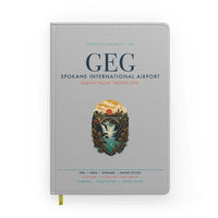 Thumbnail for Spokane International Airport (GEG) design on light gray notebook