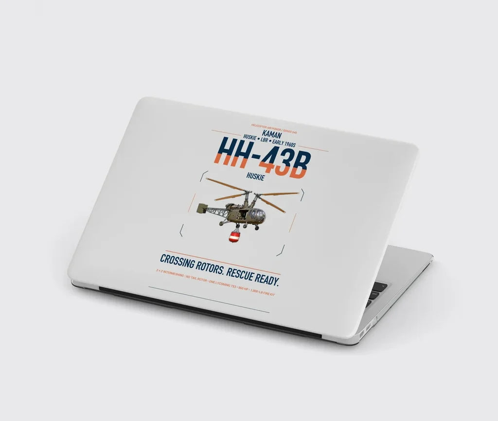 Kaman HH-43B Huskie design on light gray MacBook case