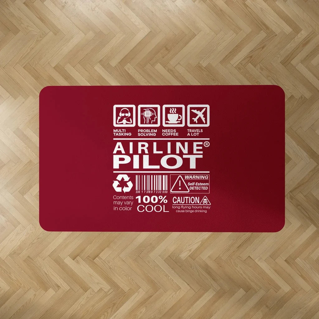 Airline Pilot Label Floor Mat - view 6