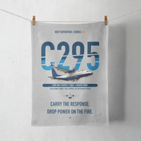 Thumbnail for Airbus C295 Firefighter design on light gray towel
