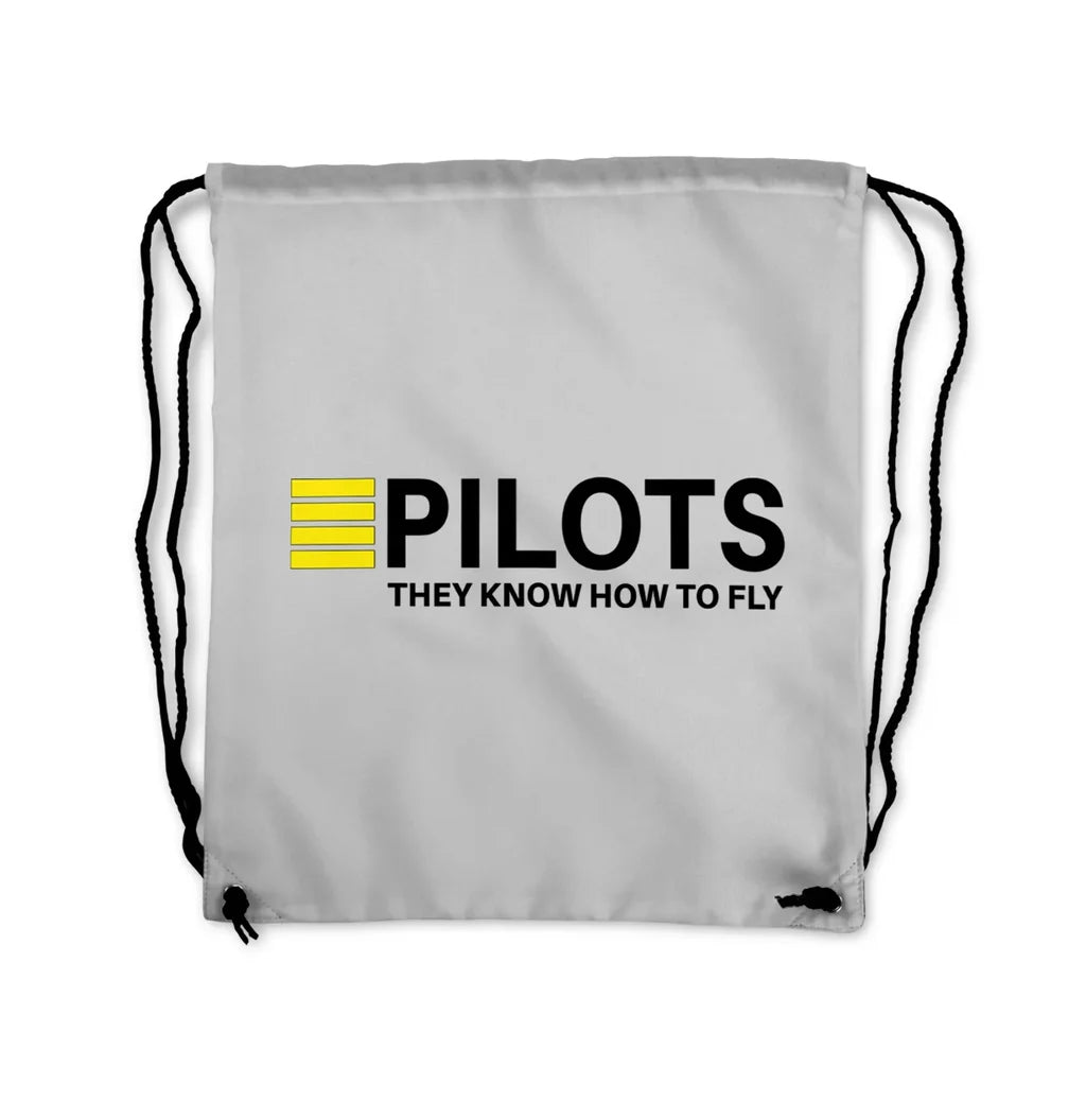 Pilots They Know How To Drawstring Bag - view 6