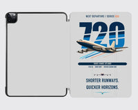 Thumbnail for Boeing 720B design on light gray ipad tablet case