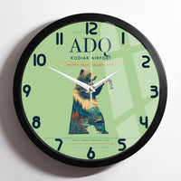 Thumbnail for Kodiak Airport ADQ Wall-Clock Framed - Light Green